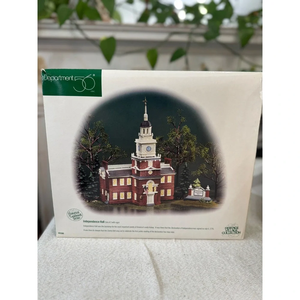 Department 56 Historical Landmark Independence Hall #55500 Red Village